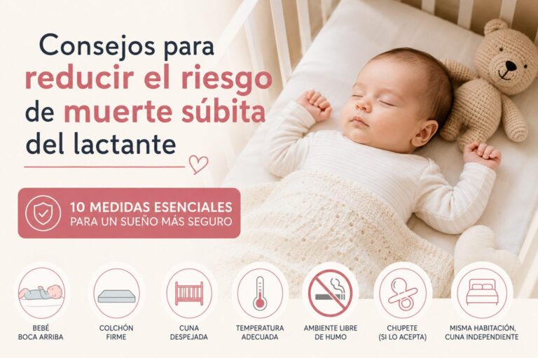 Consejos para reducir el riesgo de muerte súbita del lactante